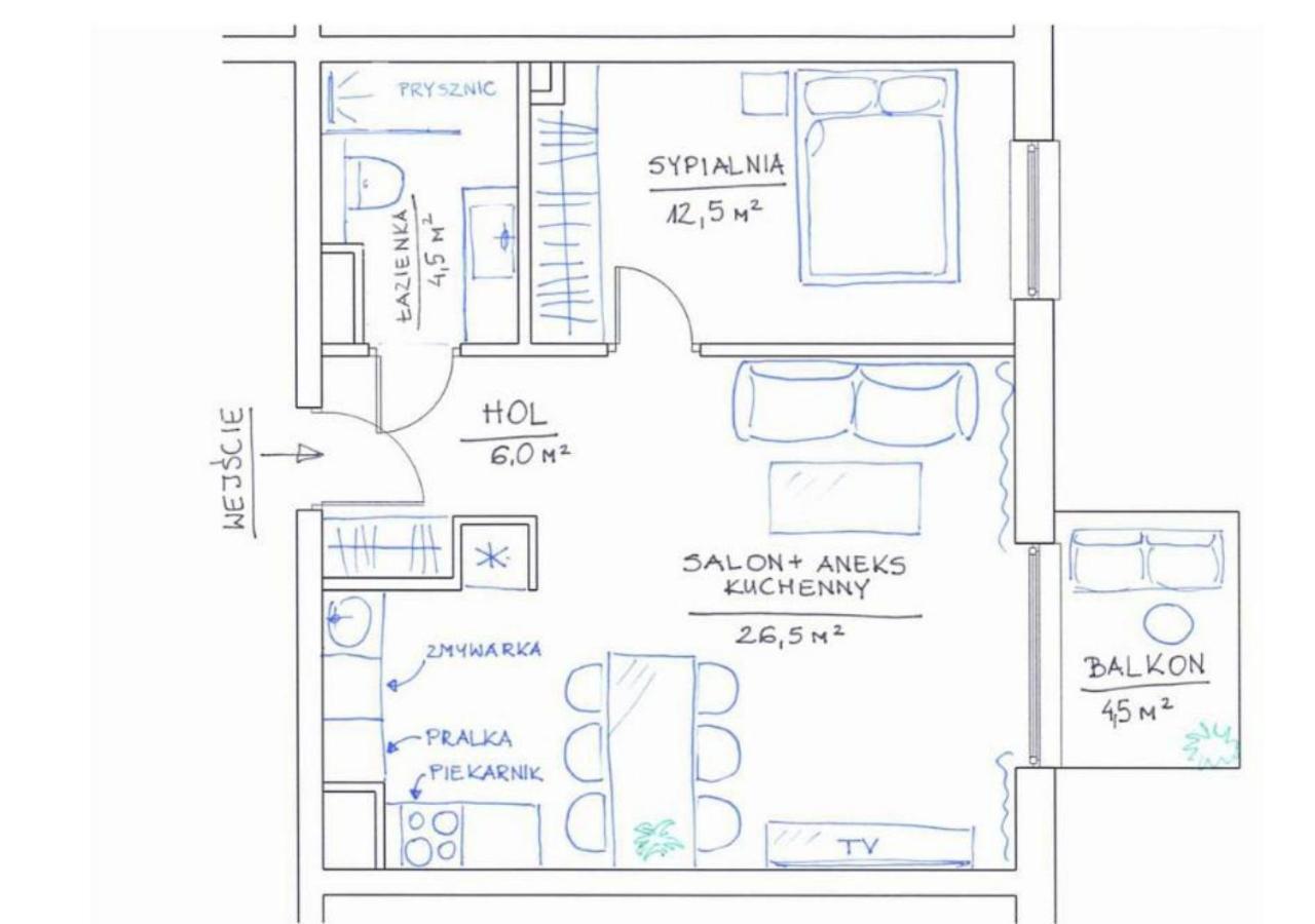 Silk Apartment - Netflix - Parking Щецин Екстер'єр фото